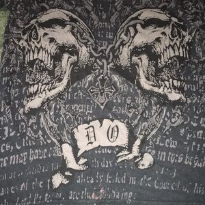 SHORT SLEVE SKULL SHIRT S